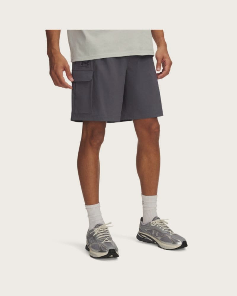 Pánske kraťasy UNDER ARMOUR UA Vibe Woven Cargo Short-GRY