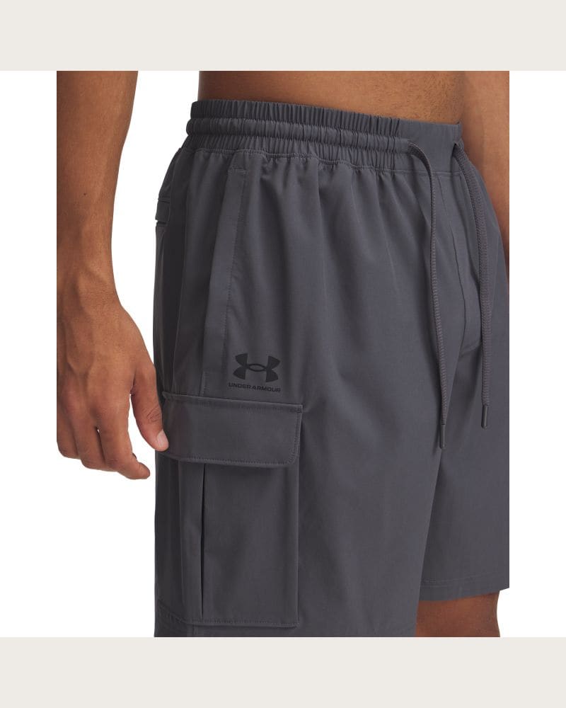 Pánske kraťasy UNDER ARMOUR UA Vibe Woven Cargo Short-GRY – fotka 2