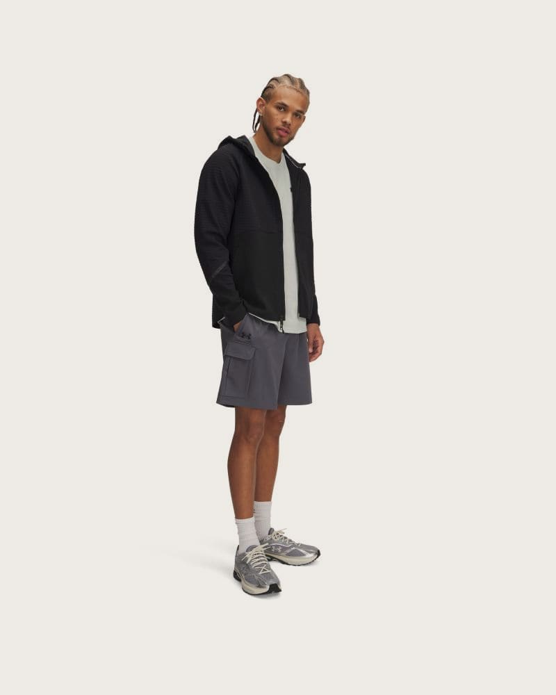 Pánske kraťasy UNDER ARMOUR UA Vibe Woven Cargo Short-GRY – fotka 4