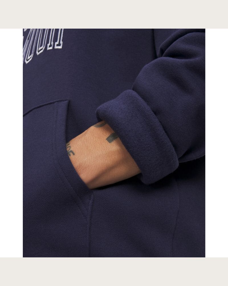 Pánska zateplená mikina s kapucňou UNDER ARMOUR UA Rival Fleece Nov Hoodie-NVY – fotka 3
