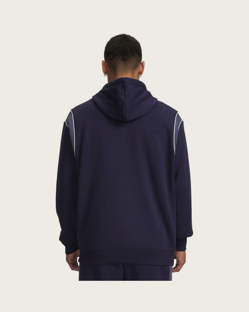 Pánska zateplená mikina s kapucňou UNDER ARMOUR UA Rival Fleece Nov Hoodie-NVY – fotka 4