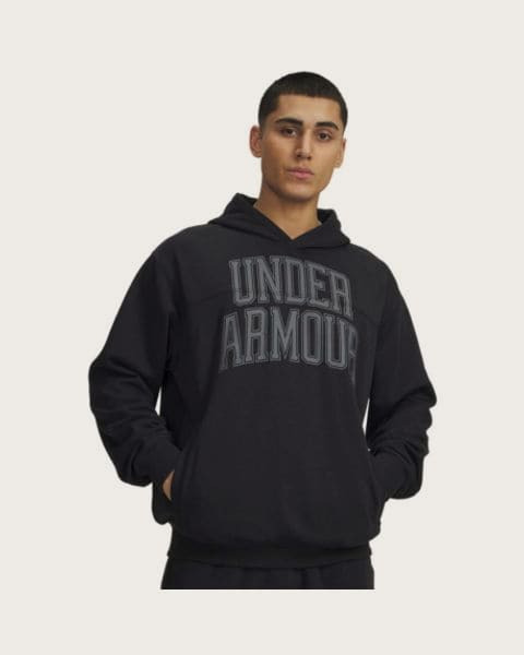 Pánska mikina s kapucňou UNDER ARMOUR UA Rival LW Graphic Hoodie-BLK