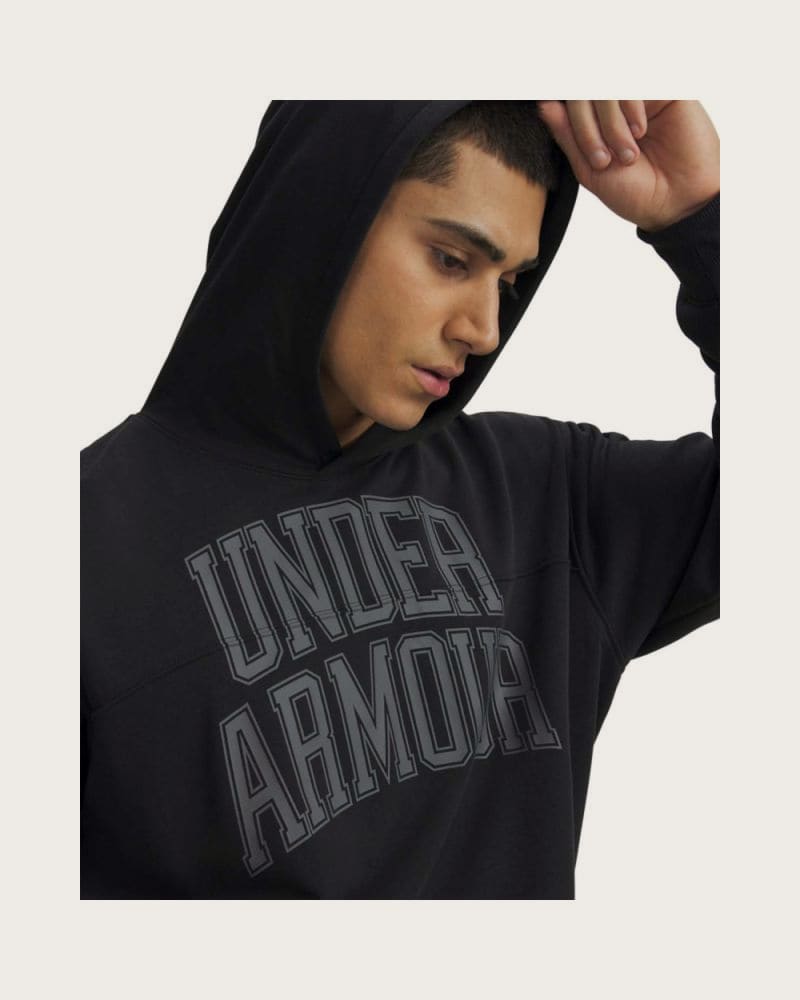Pánska mikina s kapucňou UNDER ARMOUR UA Rival LW Graphic Hoodie-BLK – fotka 3