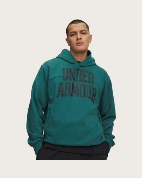 Pánska mikina s kapucňou UNDER ARMOUR UA Rival LW Graphic Hoodie-GRN