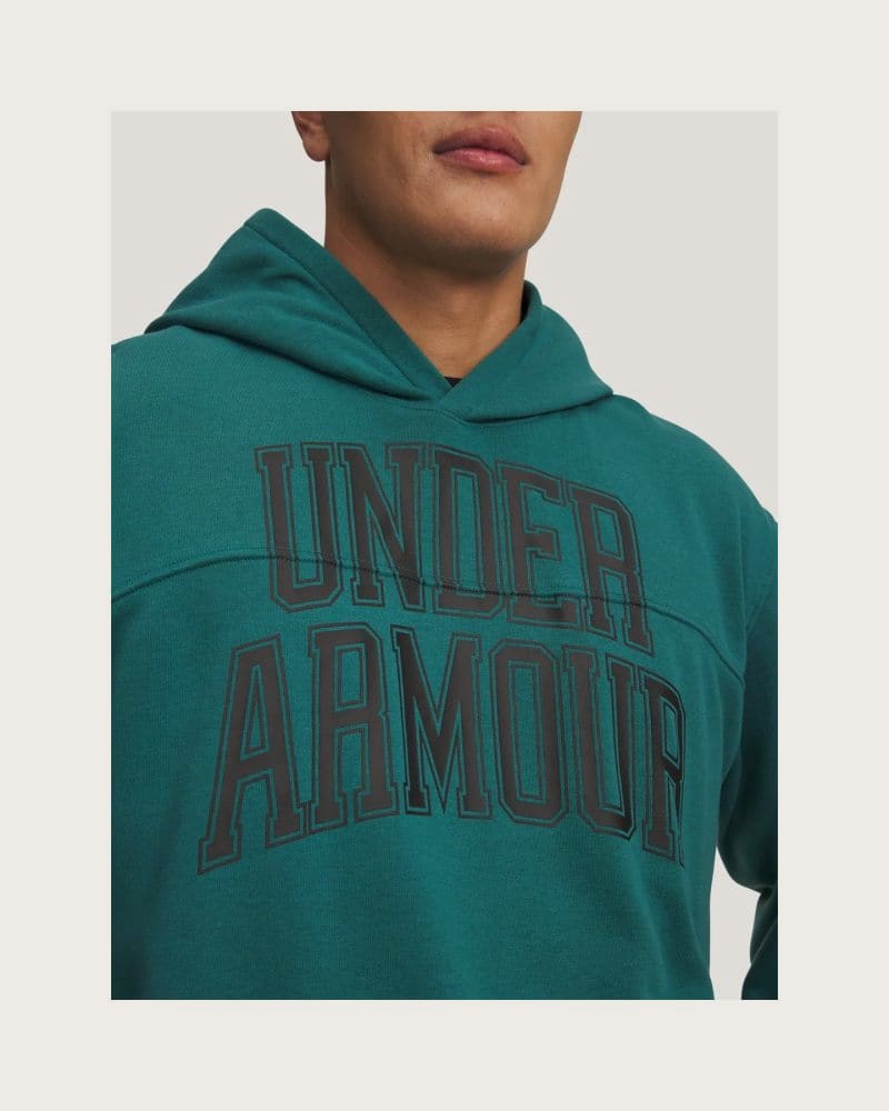 Pánska mikina s kapucňou UNDER ARMOUR UA Rival LW Graphic Hoodie-GRN – fotka 4