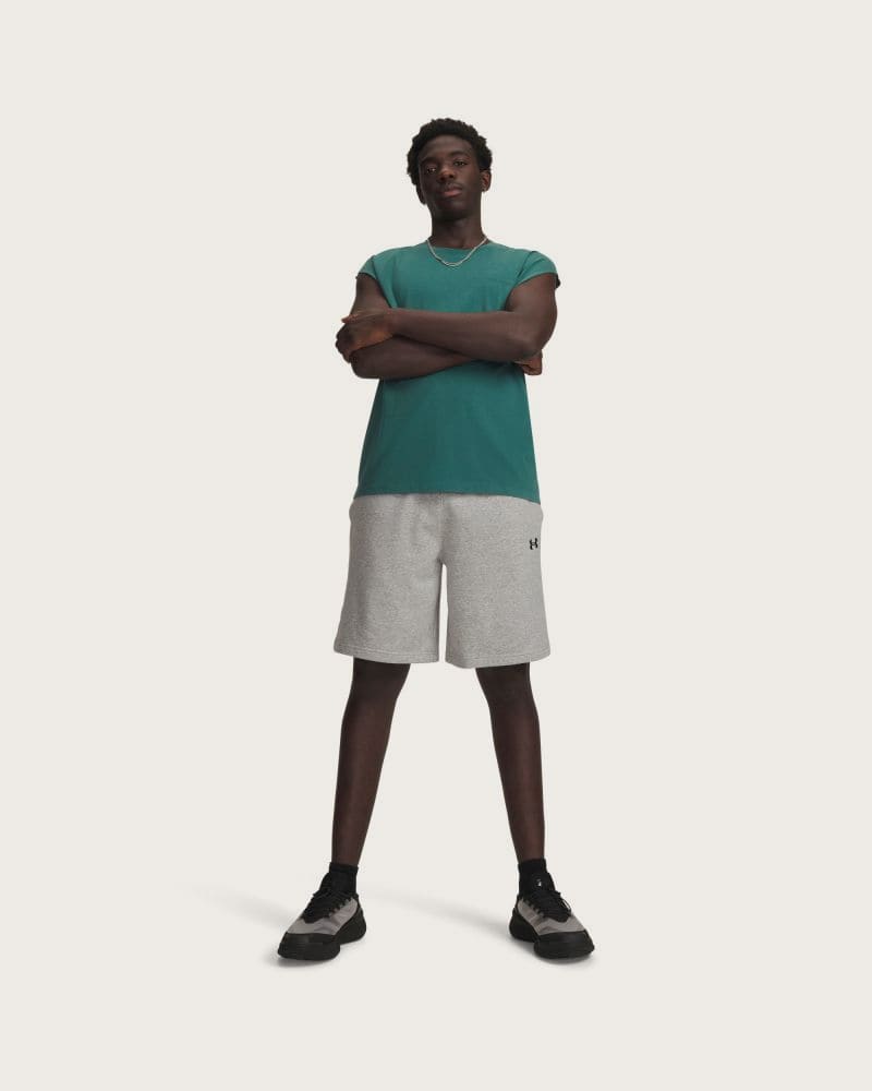 Pánske teplákové kraťasy UNDER ARMOUR UA Rival LW Shorts-GRY – fotka 4