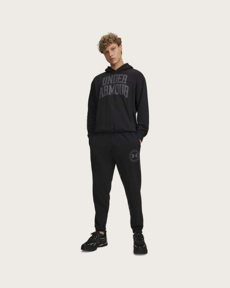Pánske tepláky UNDER ARMOUR UA Rival LW Graphic Jogger-BLK – fotka 3