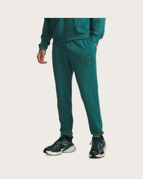 Pánske zateplené tepláky UNDER ARMOUR UA Rival LW Graphic Jogger-GRN