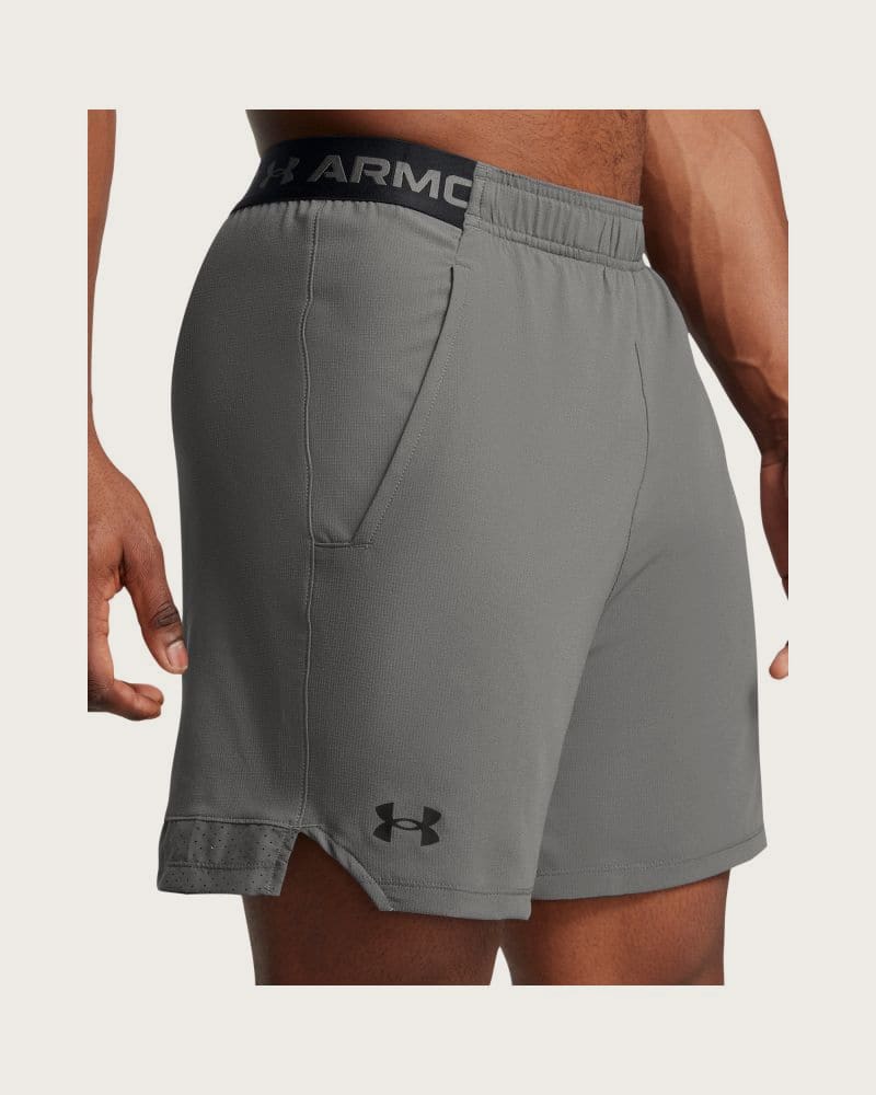 Pánske tréningové kraťasy UNDER ARMOUR UA Vanish Woven 6in Shorts-GRY – fotka 4