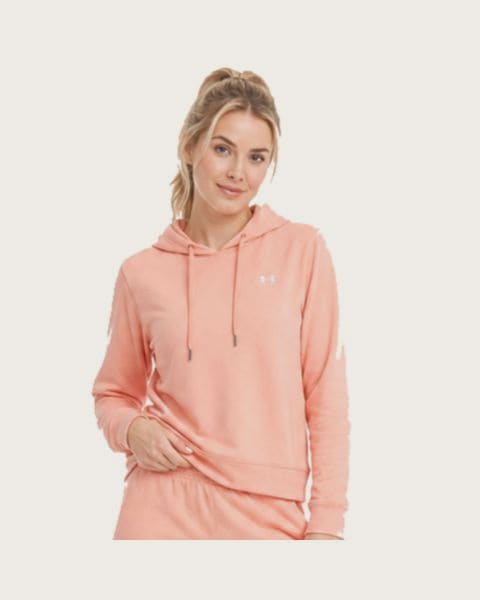 Dámska mikina s kapucňou UNDER ARMOUR Sport Terry Hoodie-PNK