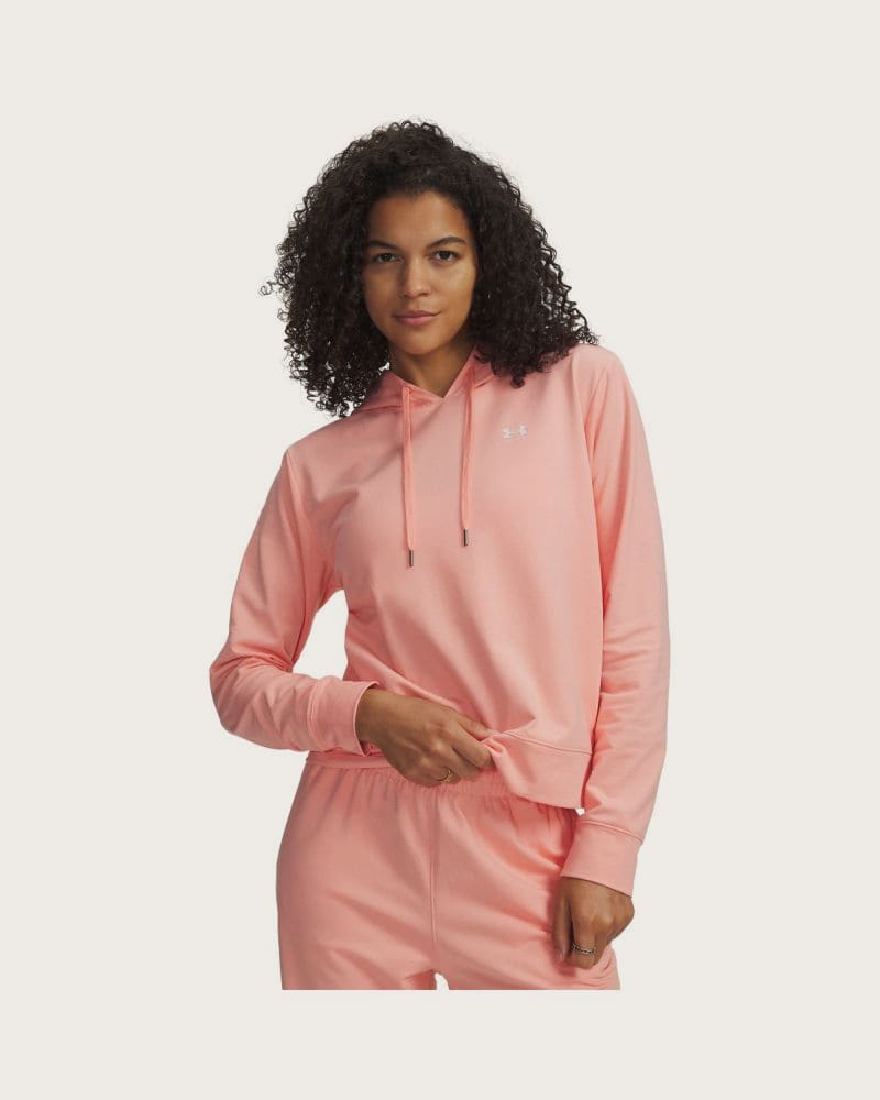 Dámska mikina s kapucňou UNDER ARMOUR Sport Terry Hoodie-PNK – fotka 2