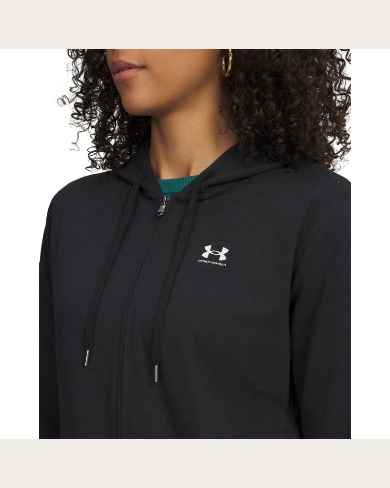 Dámska mikina so zipsom UNDER ARMOUR Sport Terry FZ-BLK – fotka 4