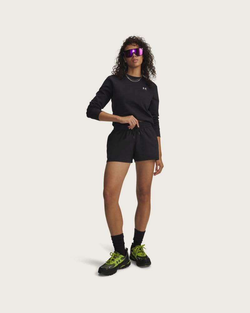 Dámske teplákové kraťasy UNDER ARMOUR UA Sport Terry Short-BLK – fotka 5