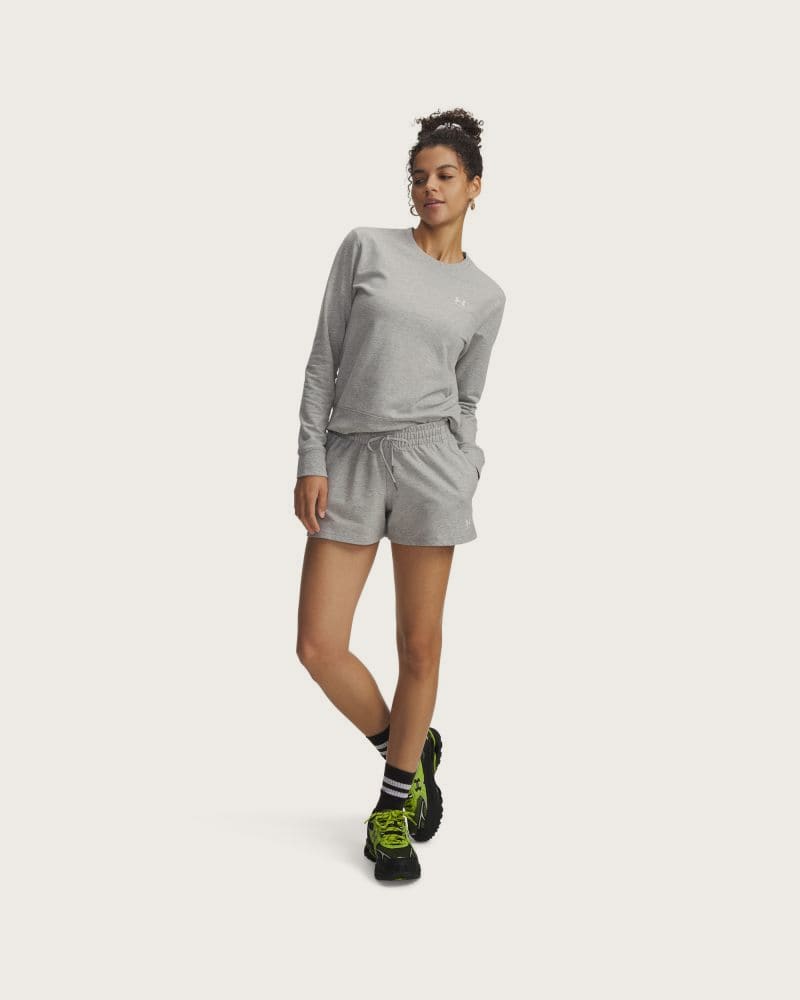 Dámske teplákové kraťasy UNDER ARMOUR UA Sport Terry Short-GRY – fotka 4