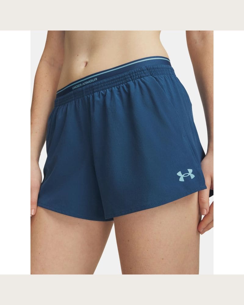 Dámske tréningové kraťasy UNDER ARMOUR UA Vanish Woven 3in Shorts-BLU – fotka 2