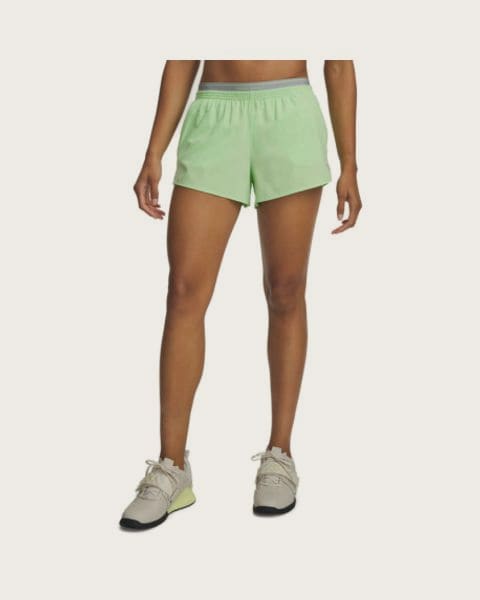 Dámske tréningové kraťasy UNDER ARMOUR UA Vanish Woven 3in Shorts-GRN