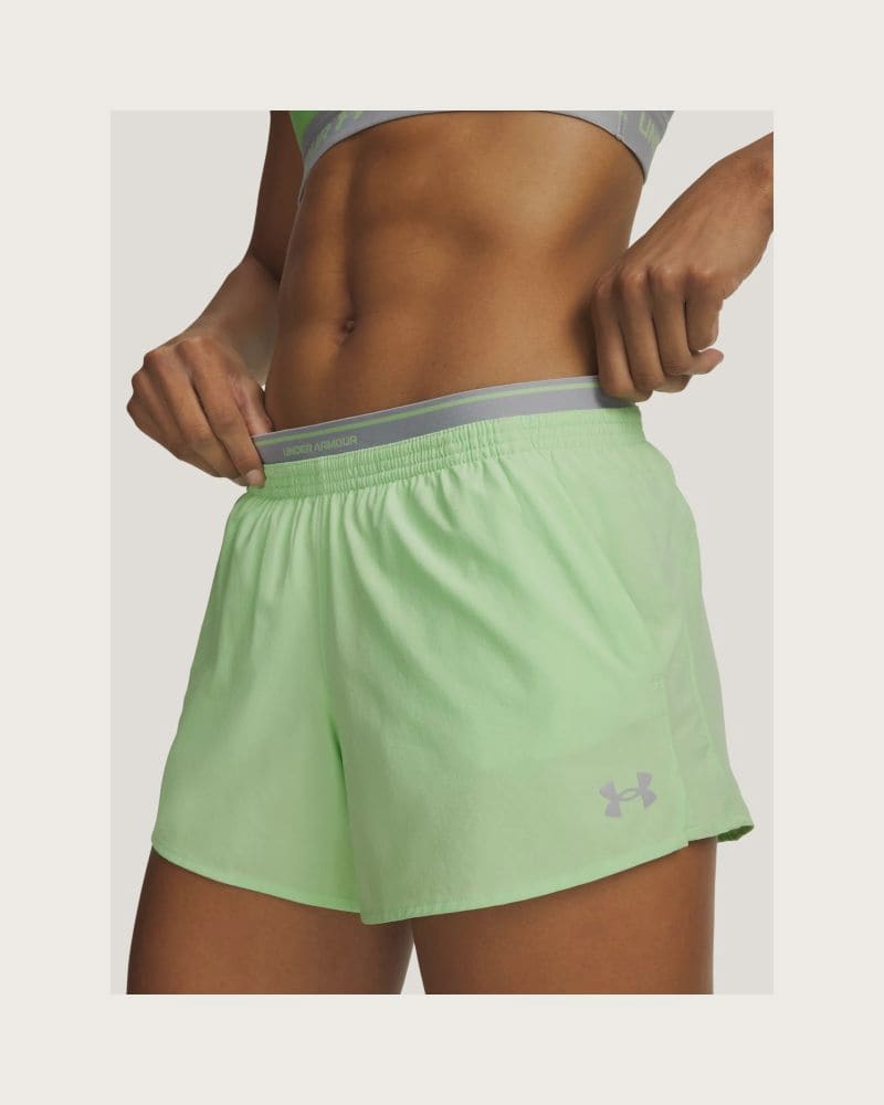 Dámske tréningové kraťasy UNDER ARMOUR UA Vanish Woven 3in Shorts-GRN – fotka 2