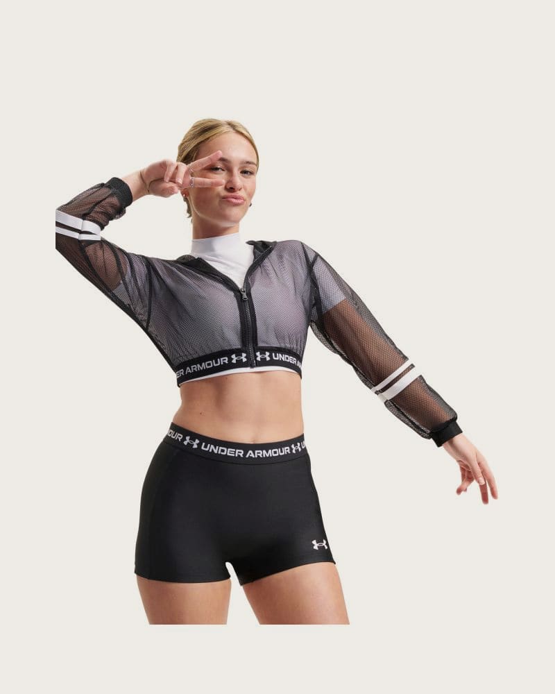 Dámske kompresné kraťasy UNDER ARMOUR HeatGear Shorty-BLK – fotka 3
