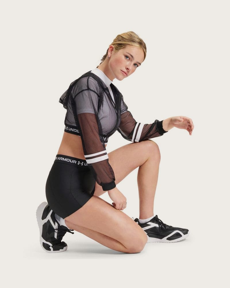 Dámske kompresné kraťasy UNDER ARMOUR HeatGear Shorty-BLK – fotka 5