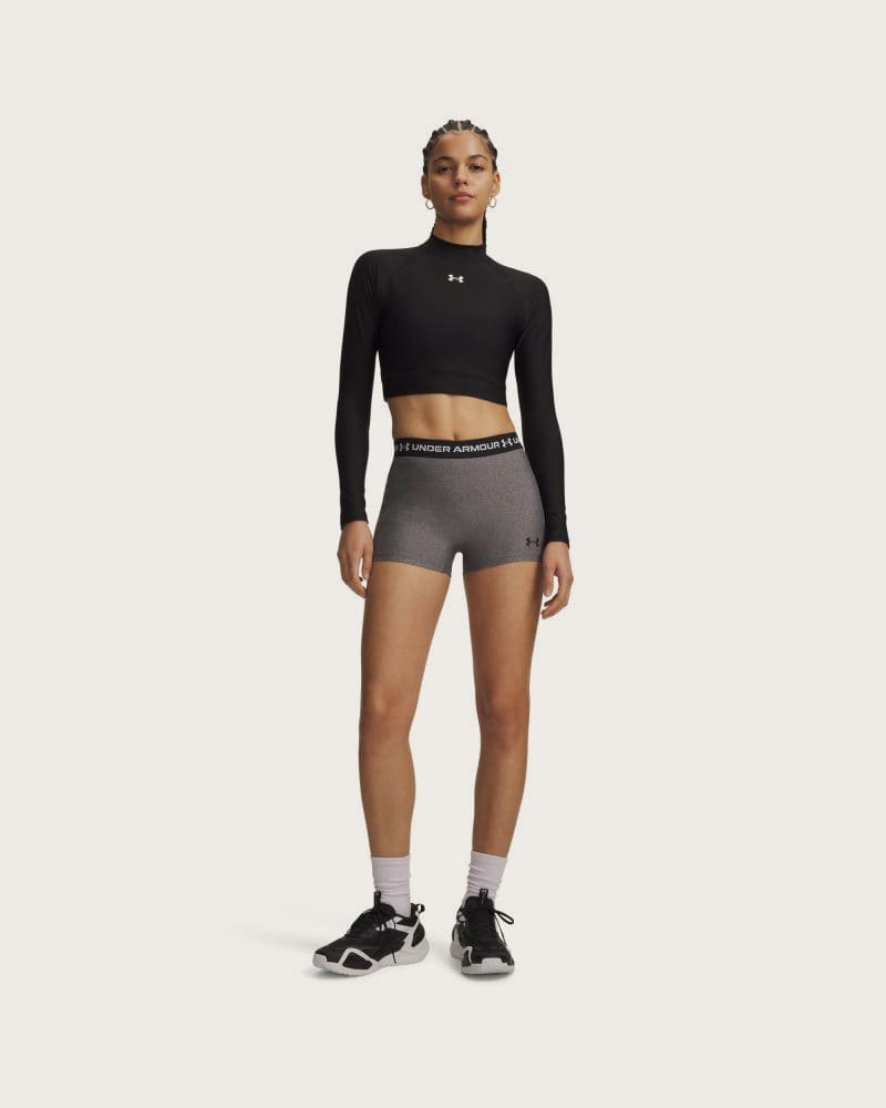 Dámske kompresné kraťasy UNDER ARMOUR HeatGear Shorty-GRY – fotka 3