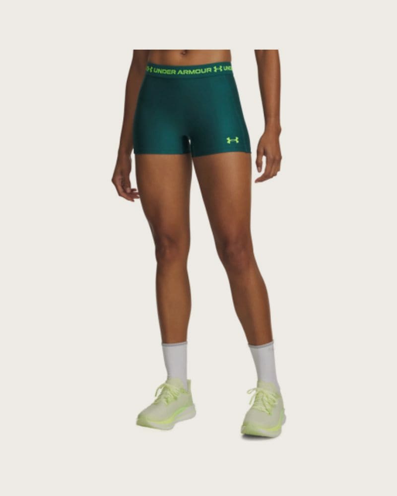 Dámske kompresné kraťasy UNDER ARMOUR HeatGear Shorty-GRN