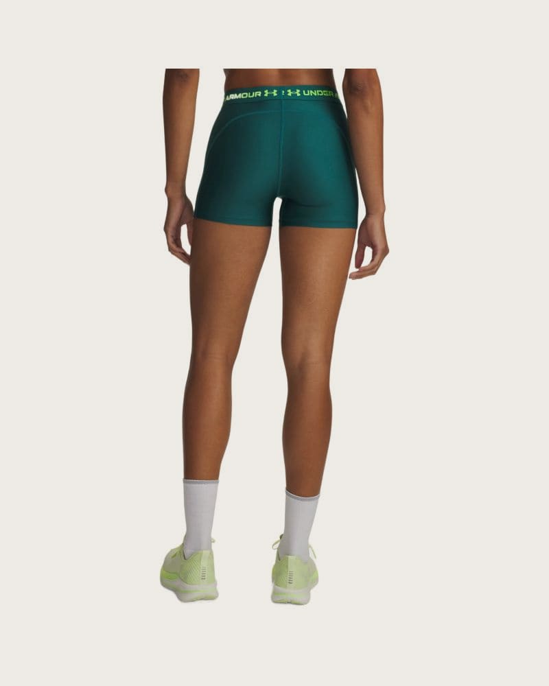 Dámske kompresné kraťasy UNDER ARMOUR HeatGear Shorty-GRN – fotka 2