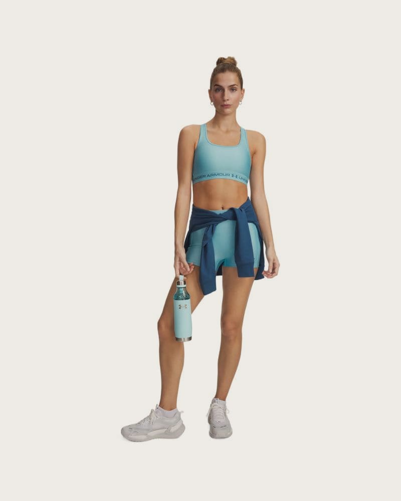 Dámske kompresné kraťasy UNDER ARMOUR HeatGear Shorty-BLU – fotka 3