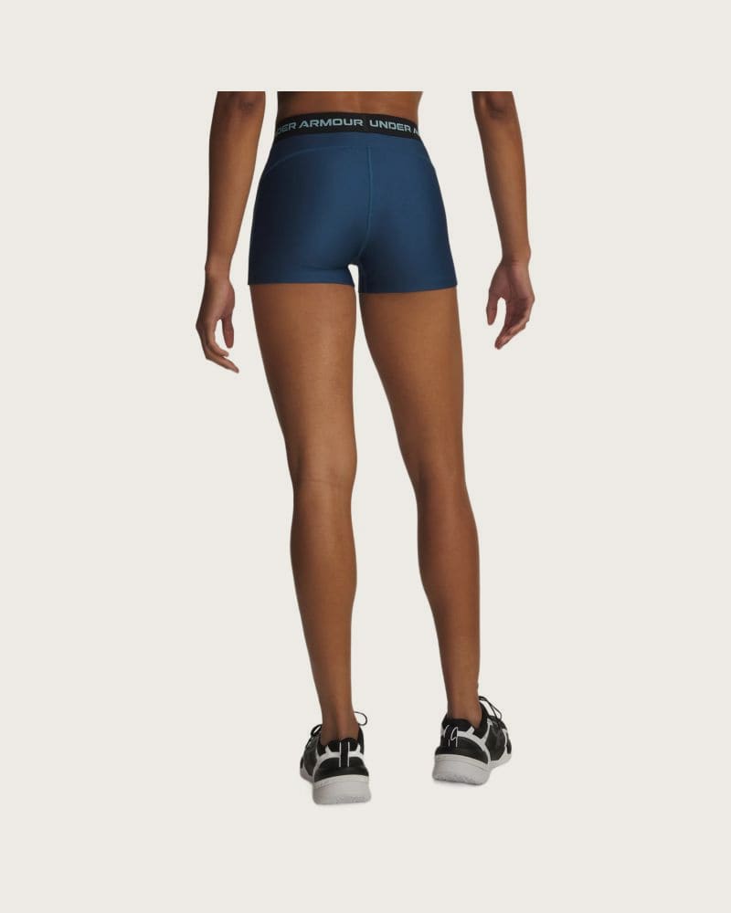 Dámske kompresné kraťasy UNDER ARMOUR HeatGear Mesh Shorty-BLU – fotka 2
