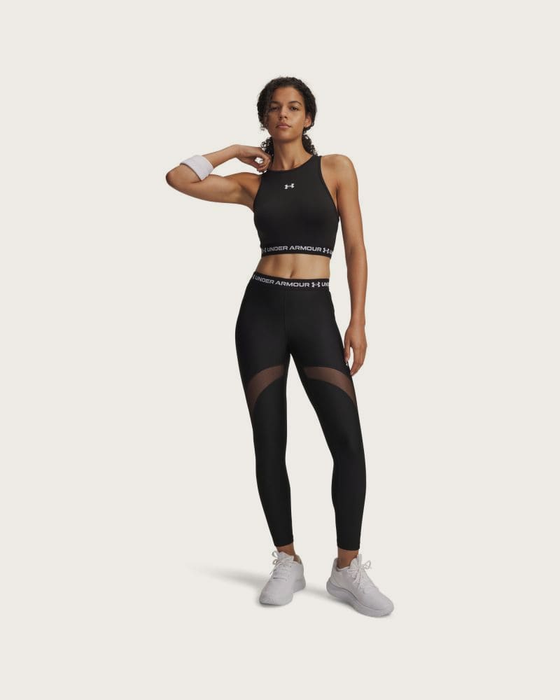 Dámske kompresné legíny UNDER ARMOUR HeatGear Mesh Legging-BLK – fotka 3