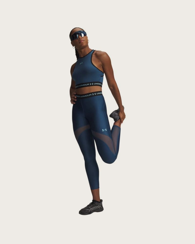 Dámske kompresné legíny UNDER ARMOUR HeatGear Mesh Legging-BLU – fotka 3
