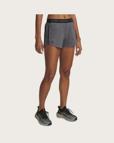 Dámske bežecké kraťasy UNDER ARMOUR Tech Play Up Shorts-GRY