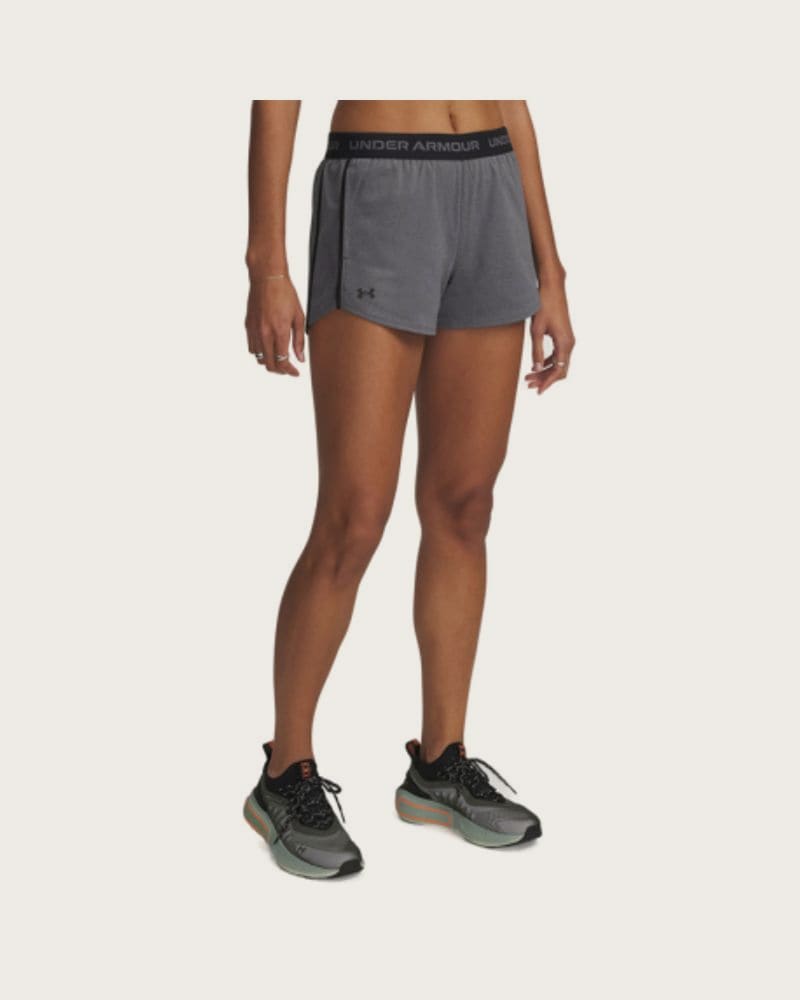Dámske bežecké kraťasy UNDER ARMOUR Tech Play Up Shorts-GRY