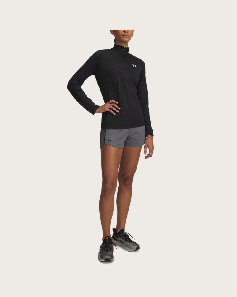 Dámske bežecké kraťasy UNDER ARMOUR Tech Play Up Shorts-GRY – fotka 3