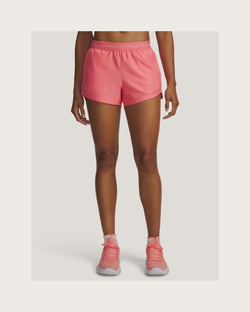 Dámske tréningové kraťasy UNDER ARMOUR Tech Play Up Shorts-MRN – fotka 2