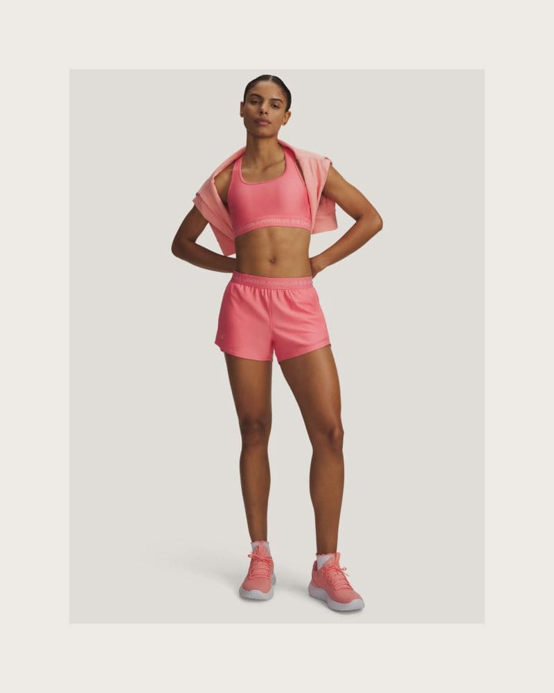 Dámske tréningové kraťasy UNDER ARMOUR Tech Play Up Shorts-MRN – fotka 4