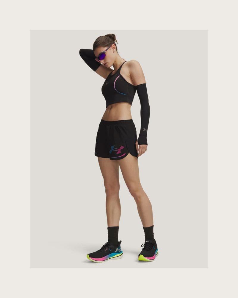 Dámske bežecké kraťasy UNDER ARMOUR UA Velociti Elite Shorts-BLK – fotka 4