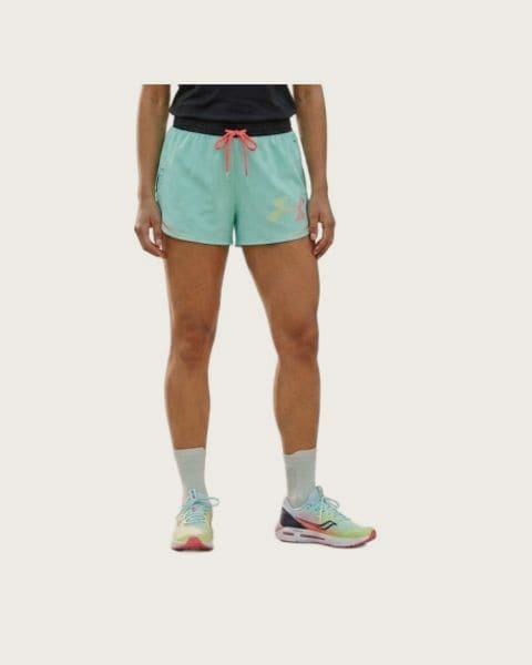 Dámske bežecké kraťasy UNDER ARMOUR UA Velociti Elite Shorts-GRN