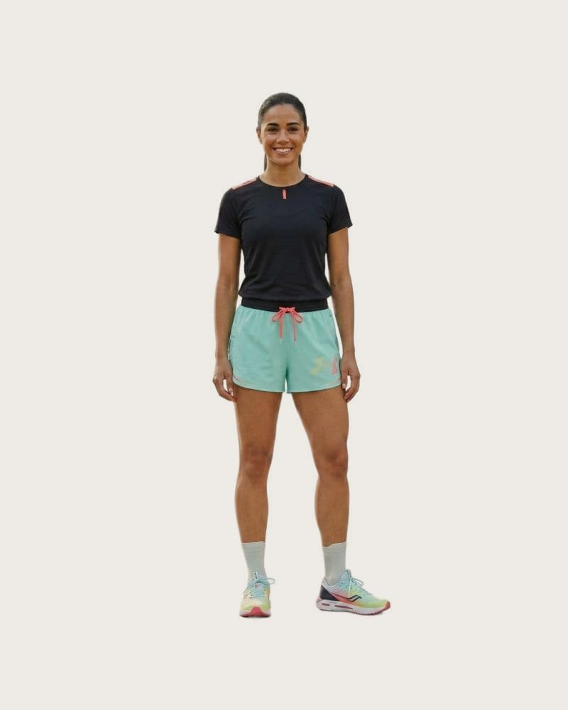 Dámske bežecké kraťasy UNDER ARMOUR UA Velociti Elite Shorts-GRN – fotka 2