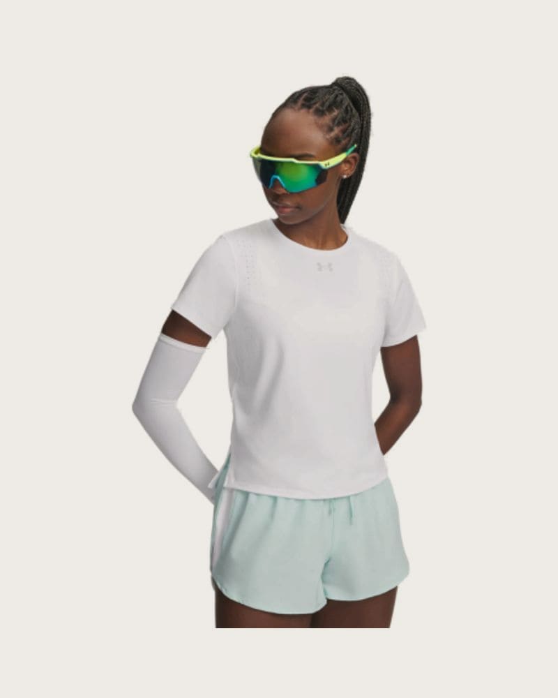 Dámske bežecké tričko s krátkym rukávom UNDER ARMOUR UA Velociti Pro Shortsleeve-WHT
