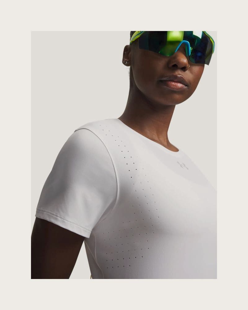 Dámske bežecké tričko s krátkym rukávom UNDER ARMOUR UA Velociti Pro Shortsleeve-WHT – fotka 2