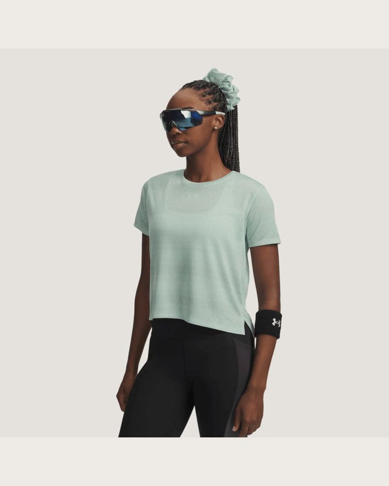 Dámske bežecké tričko s krátkym rukávom UNDER ARMOUR UA Velociti Shortsleeve-GRN – fotka 3