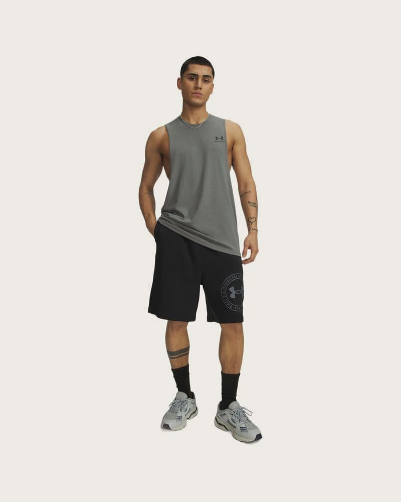 Pánske kraťasy UNDER ARMOUR UA Rival LW Graphic Shorts-BLK – fotka 3