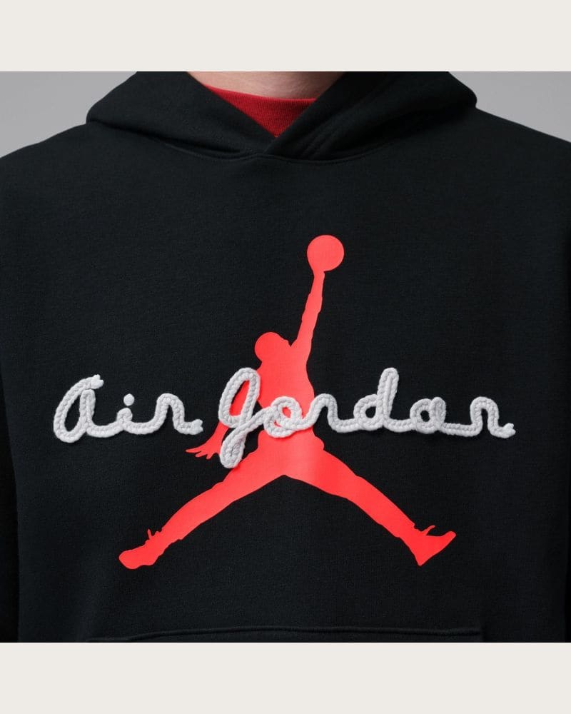 Pánska mikina s kapucňou NIKE JORDAN M J BRK FLC AJ6 PO HD BB – fotka 4