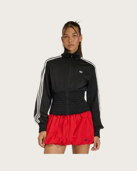 Dámska mikina so zipsom ADIDAS ORIGINALS SMOCKED FB TT BLACK