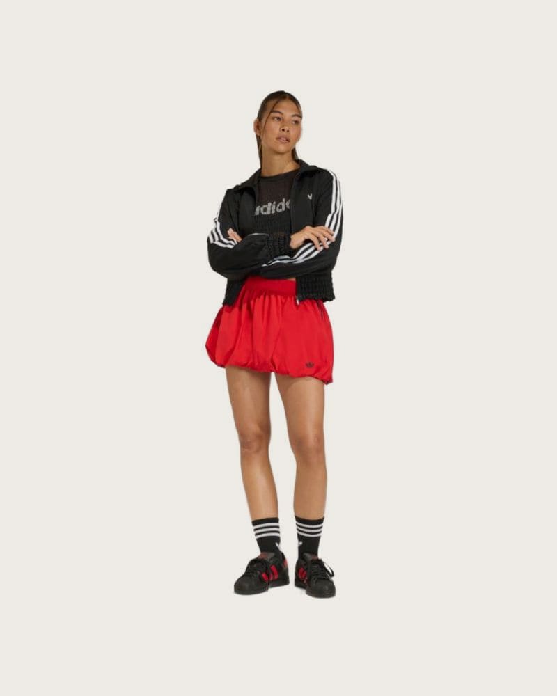 Dámska mikina so zipsom ADIDAS ORIGINALS SMOCKED FB TT BLACK – fotka 3