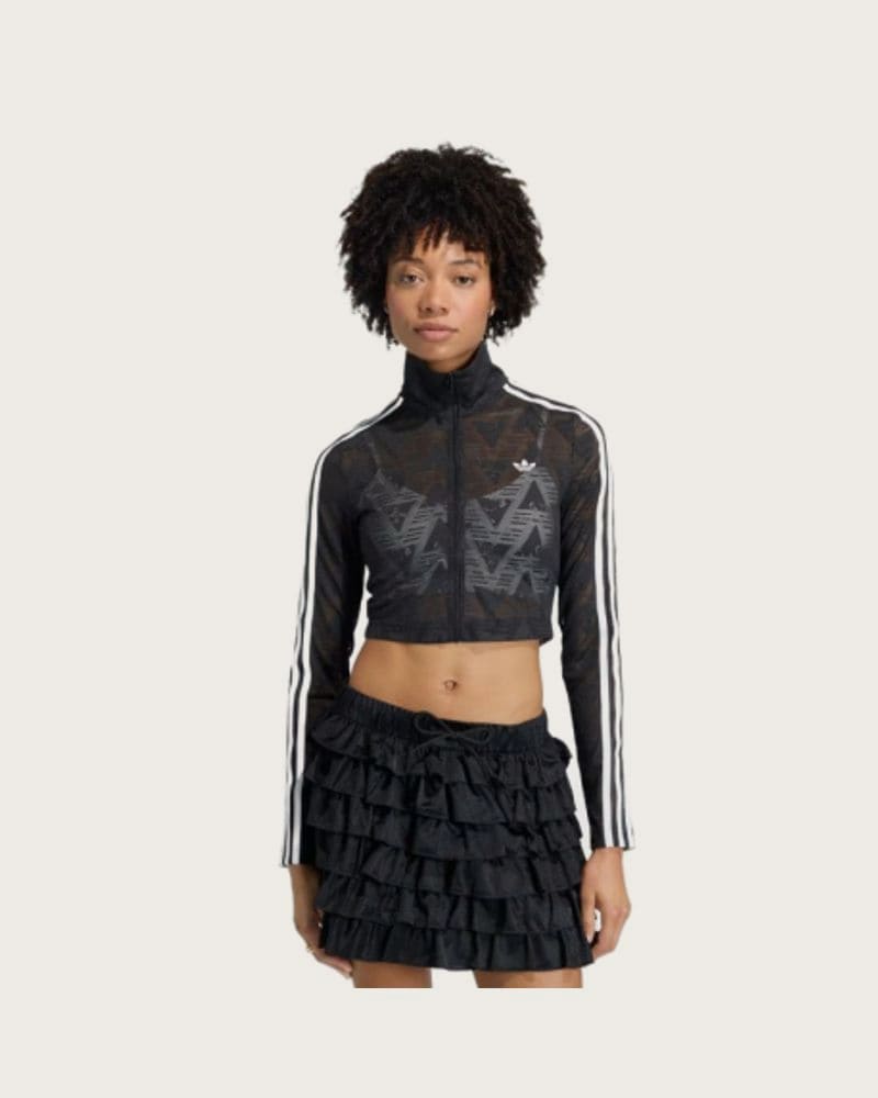 Dámska mikina so zipsom ADIDAS ORIGINALS FIREBIRD LACETT BLACK