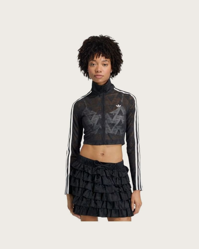 Dámska mikina so zipsom ADIDAS ORIGINALS FIREBIRD LACETT BLACK – fotka 2