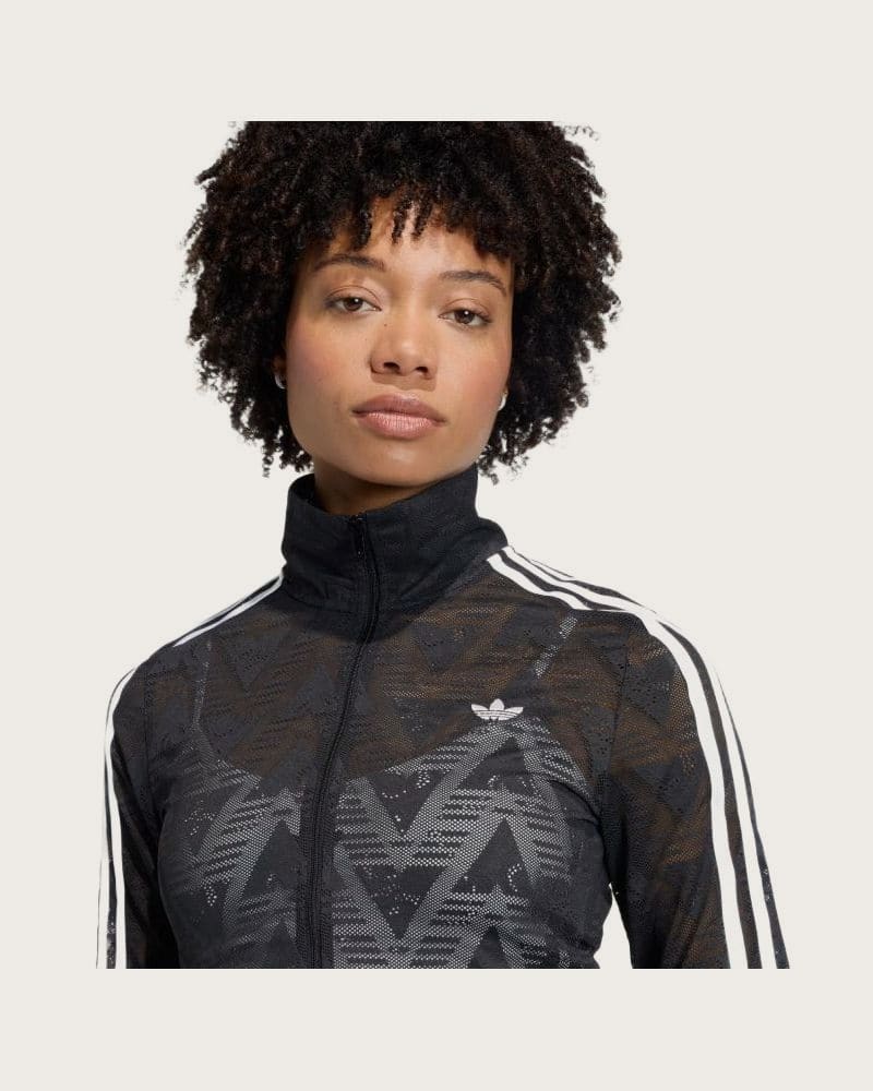 Dámska mikina so zipsom ADIDAS ORIGINALS FIREBIRD LACETT BLACK – fotka 3