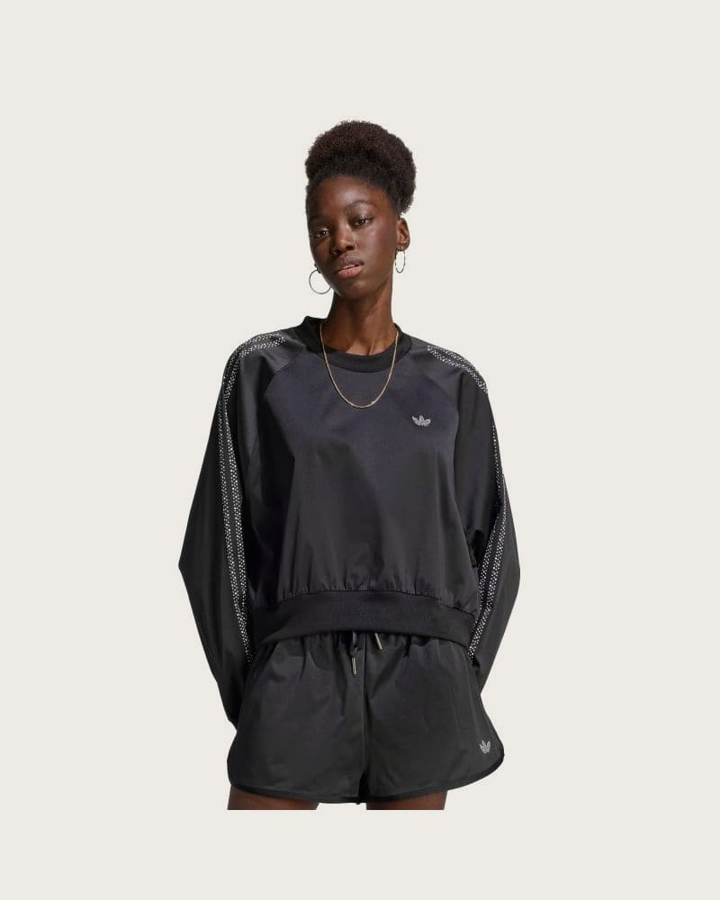 Dámska mikina ADIDAS ORIGINALS PEARL CREW BLACK – fotka 2