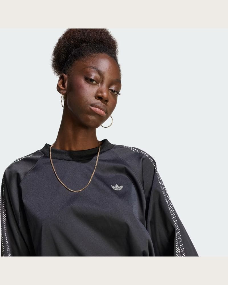 Dámska mikina ADIDAS ORIGINALS PEARL CREW BLACK – fotka 7
